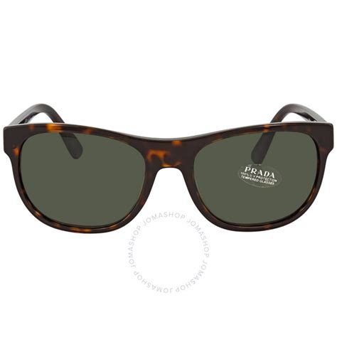 Prada Green Rectangular Men's Sunglasses PR 04XS 2AU0B2 